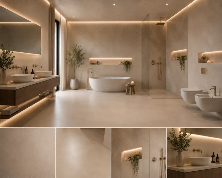 Mikrocement koupelna – realizace WFdesign