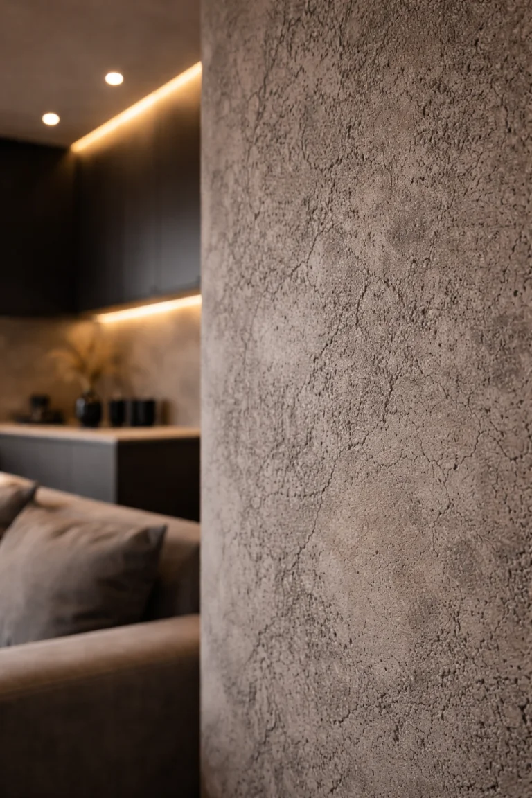 Strukturovaná stěrka – realizace WFdesign