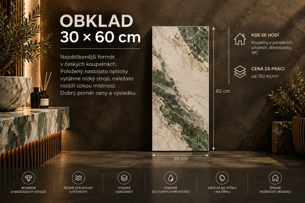 Obklad 30 × 60 cm
